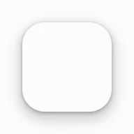 A surface with an elevation shadow. A rounded square with a drop shadow beneath it.
