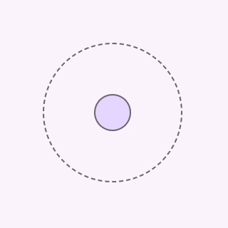 An unbounded ripple. A circular container with an inner circle that displays an unbounded ripple around it on interaction.